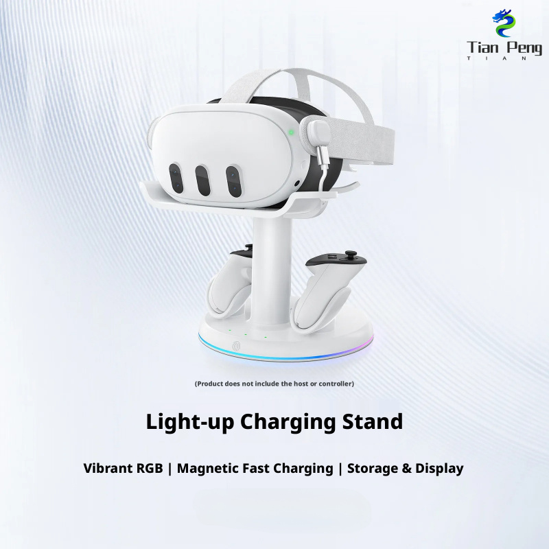 Headset Stand Rgb - Dok Pengisian Daya Cepat untuk Meta