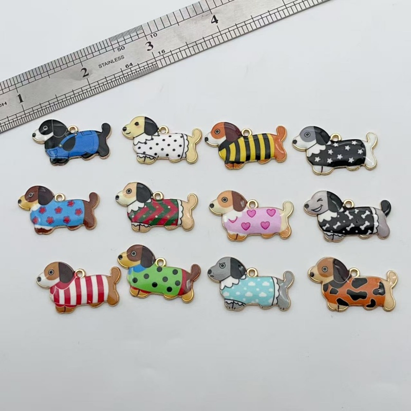 Gaming Accessories Gifts - 12 Buah Liontin Anjing Sosis Hewan