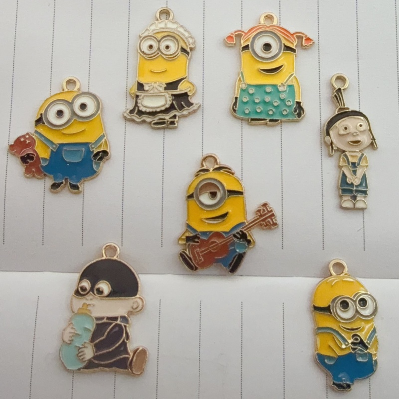 Gaming Accessories Gifts - 10 buah liontin kartun minyak paduan