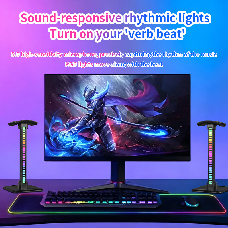 Headset Stand Rgb - Lampu Strip RGB Sinkron Musik untuk