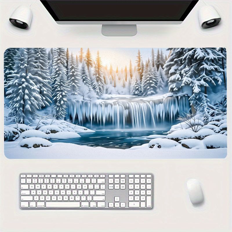 Gaming Accessories Brands - Alas Mouse Besar Winter Snowscape Bermotif