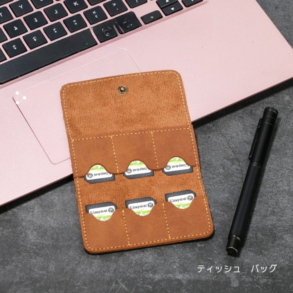Gaming Accessories For Phone - Tempat Kartu Memori Kulit PU Multifungsi