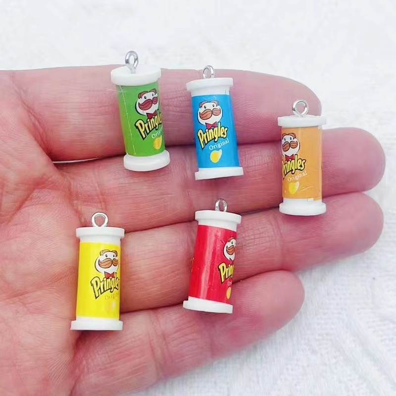 Gaming Accessories Gifts - 10pcs Simulasi Keranjang Keripik Kentang 3D