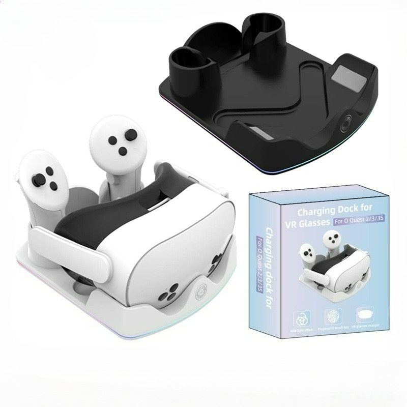 Headset Stand Rgb - Dok Pengisian Daya untuk Meta Quest