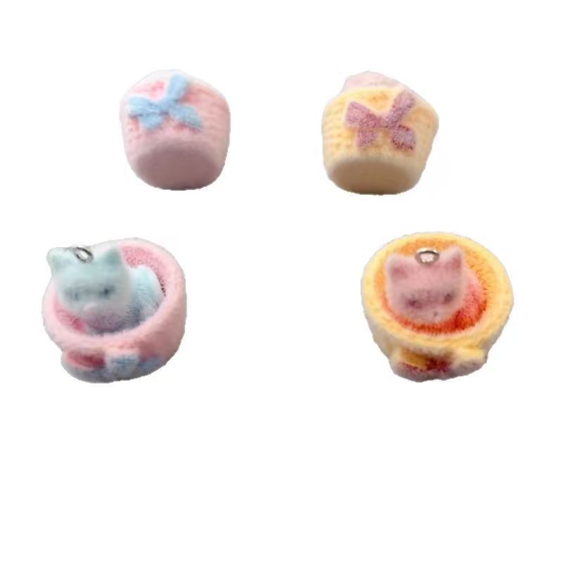 4 buah liontin kucing resin 3D - Gaming Accessories Gifts ulasan dan harga
