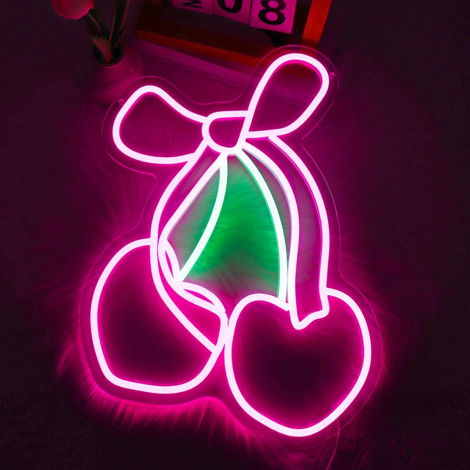 Lampu LED Neon Cherry Bow USB  - Gaming Accessories Shop ulasan dan harga