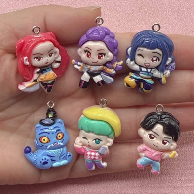 10 buah liontin kartun resin,  - Gaming Accessories Gifts ulasan dan harga