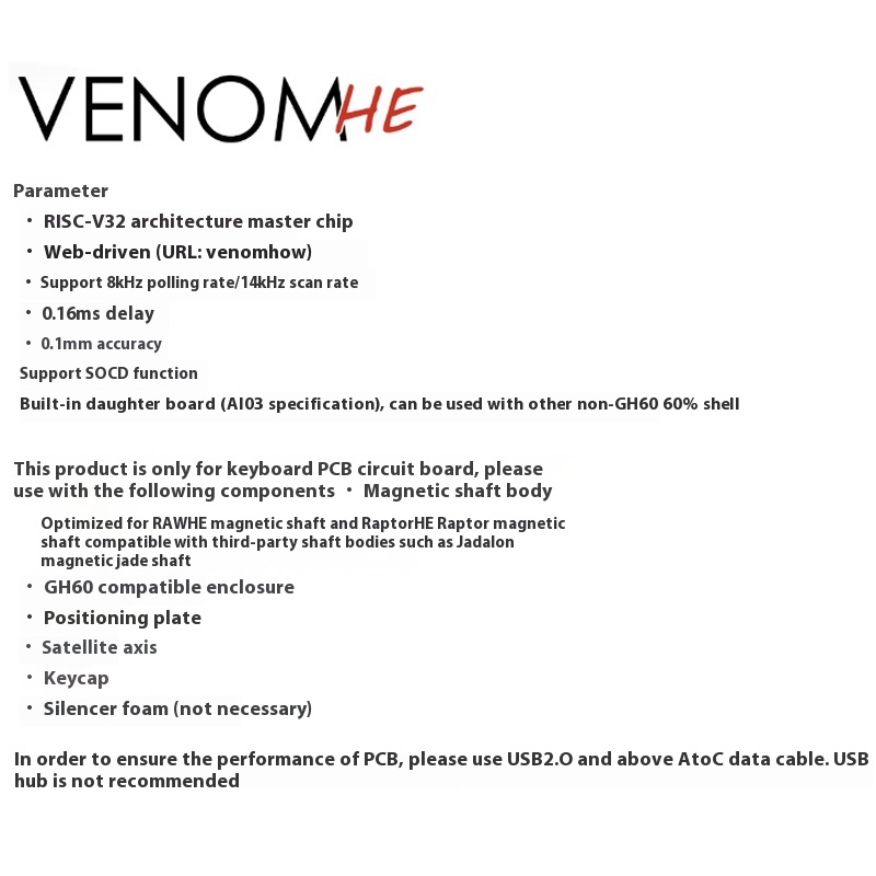 Geonworks Venom 60 HE Keyboard - Venom Gaming Accessories ulasan dan harga