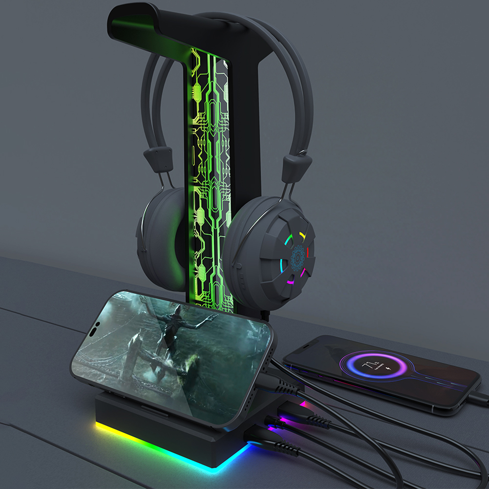 Stand Display Headset RGB deng - Headset Stand Rgb ulasan dan harga
