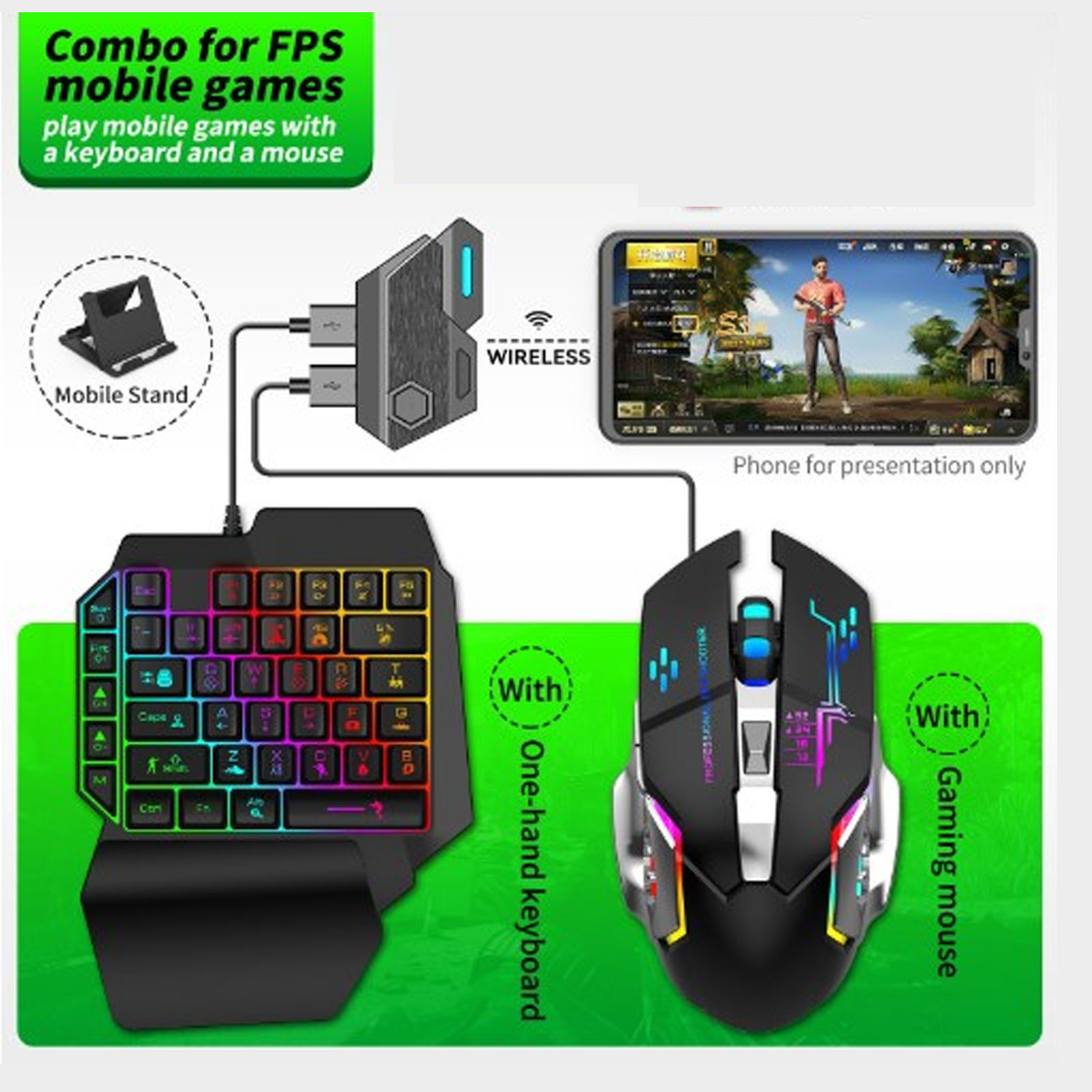Set Konverter Mouse Keyboard K - Gaming Accessories For Phone ulasan dan harga