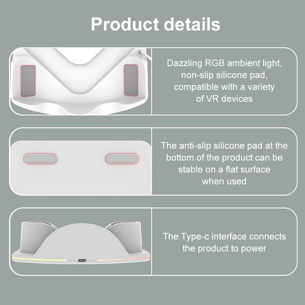 Dok Pengisian Daya untuk Meta  - Headset Stand Rgb ulasan dan harga