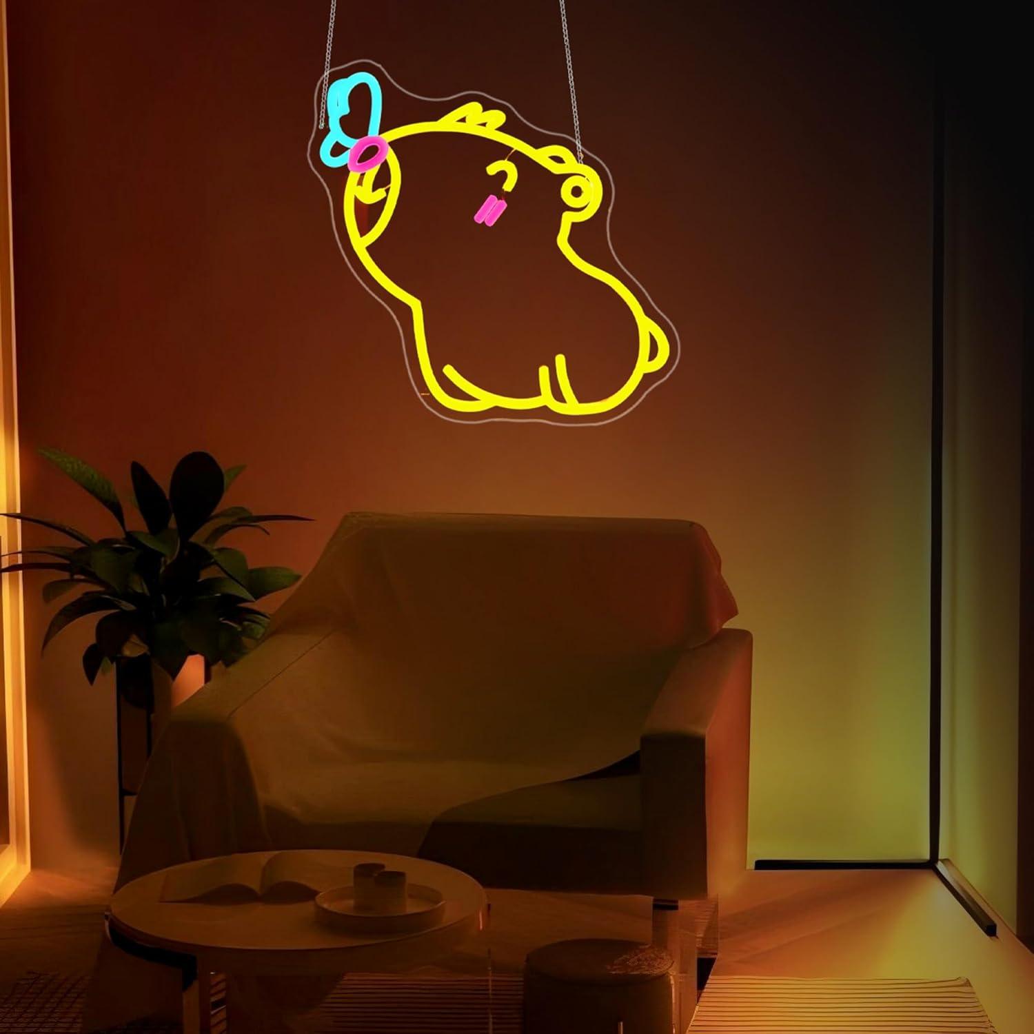 Lampu Neon Capybara USB yang D - Gaming Accessories Shop ulasan dan harga
