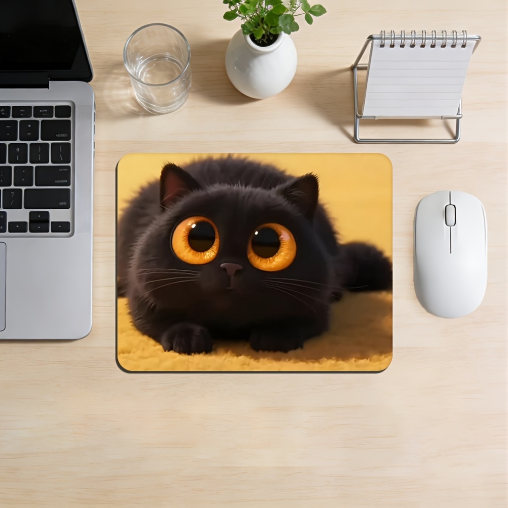 Alas Mouse Black Cat Bermotif  - Gaming Accessories Brands ulasan dan harga