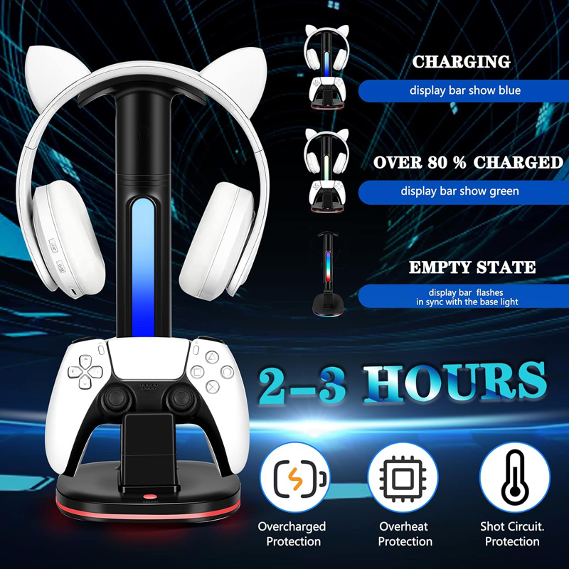 Dudukan pengisi daya pengontro - Headset Stand Rgb ulasan dan harga