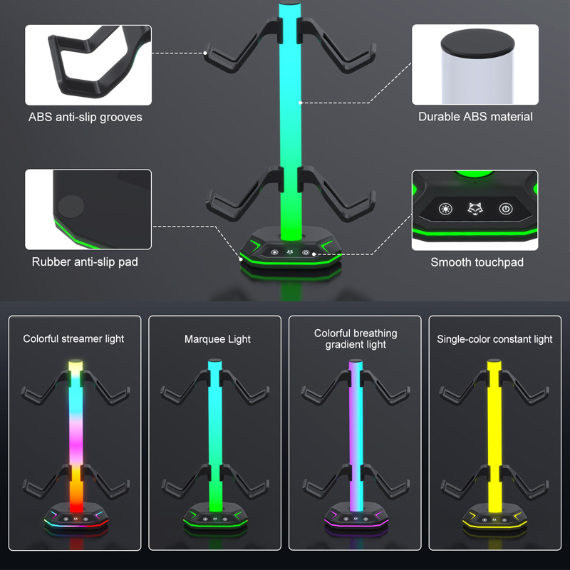 Penyangga Headset Gaming RGB u - Headset Stand Rgb ulasan dan harga